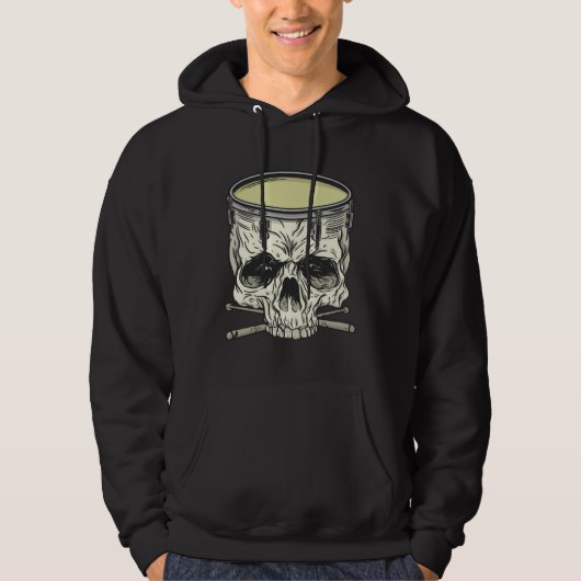 VESTE À CAPUCHE SKULL DRUM (Devant)
