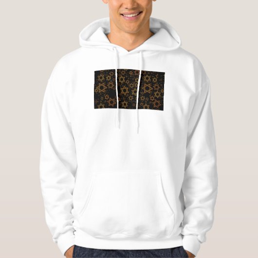 Veste À Capuche SlipperyJoe's Happy Hanoukka multiples étoiles de  (Devant)