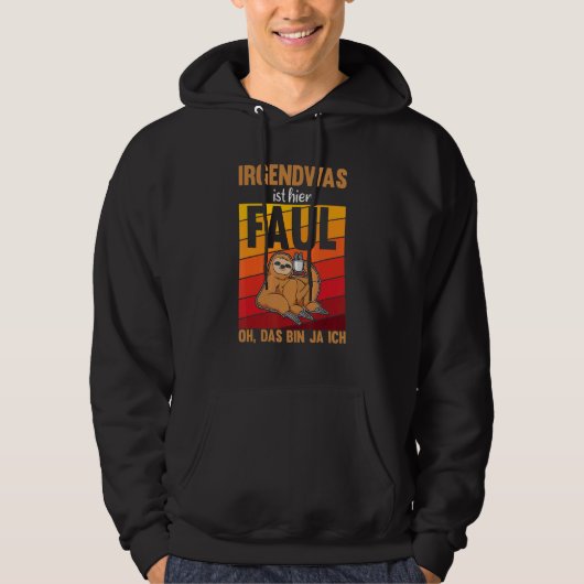 Veste À Capuche Sloth Dit Employé Du Mois Bureau Lazy (Devant)