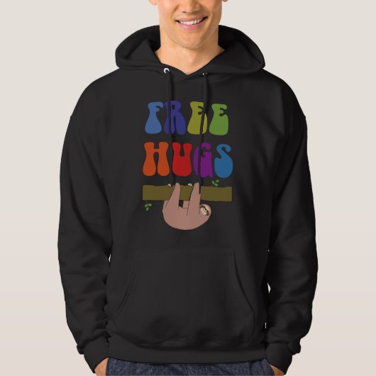 Veste À Capuche Sloth Free Hugs (Devant)