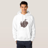 Veste À Capuche Sloth Lazy Animaux Nap Cadeau (Devant entier)