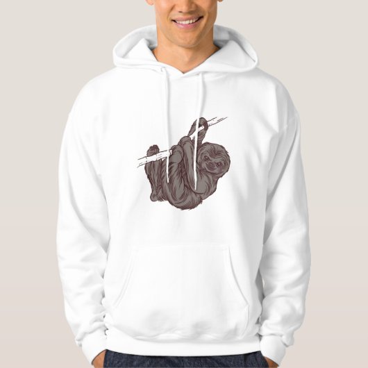 Veste À Capuche Sloth Lazy Animaux Nap Cadeau (Devant)