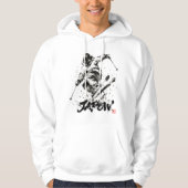 Veste À Capuche Snowboard Brush Art - Skier Light (Devant)