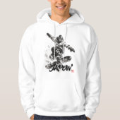 Veste À Capuche Snowboard Brush Art - Snowboarder Light (Devant)