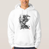Veste À Capuche Snowboard Brush Art - Snowboarder Samurai (Devant)