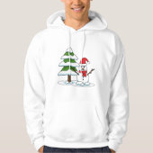 Veste À Capuche Snowman avec Snowman Pine Tree (Devant)
