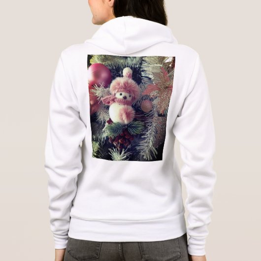 Veste À Capuche Snowman Christmas Zip Hoodie (Dos)