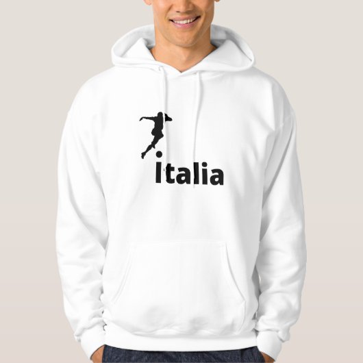 Veste À Capuche Soccer Italie, personnalisable (Devant)