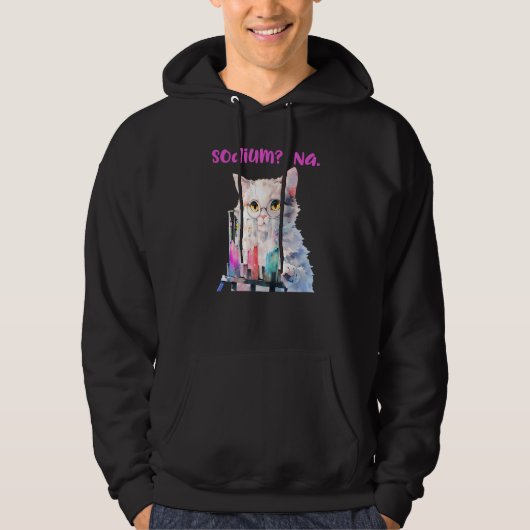 Veste À Capuche Sodium Na professeur de sciences nerd drôle sel do (Devant)