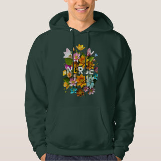 Veste À Capuche Soins floraux - Hommage floral aux infirmières