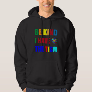 Veste À Capuche Sois Gentil J'Ai Le Mois De La Sensibilisation sur