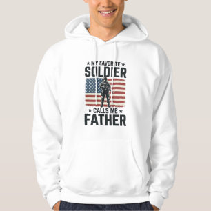 Veste À Capuche Soldat Patriotique Père Chemise Vintage Vector Des