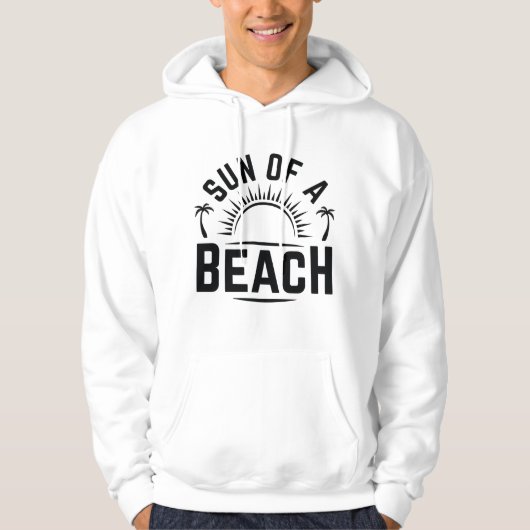 Veste À Capuche Soleil D'Une Plage (Devant)