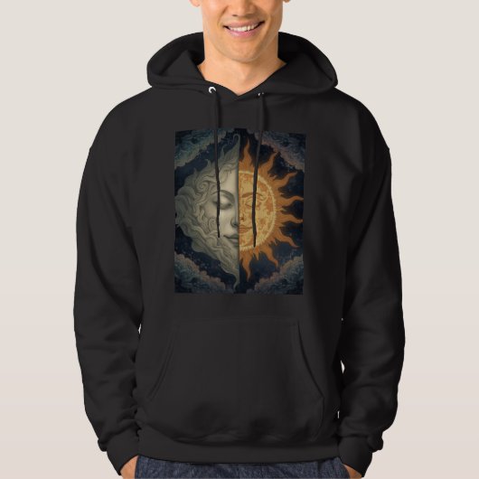 Veste À Capuche soleil lune (Devant)