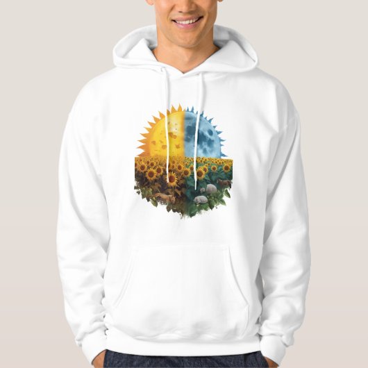 Veste À Capuche Soleil & Lune (Devant)