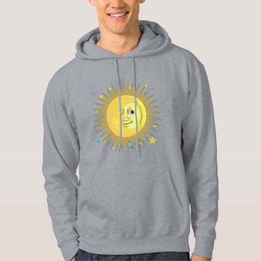 Veste À Capuche Soleil, Lune et Étoiles (Devant)