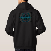 Veste À Capuche Son Bleu clair Sweatshirt foncé poche et dos (Dos)