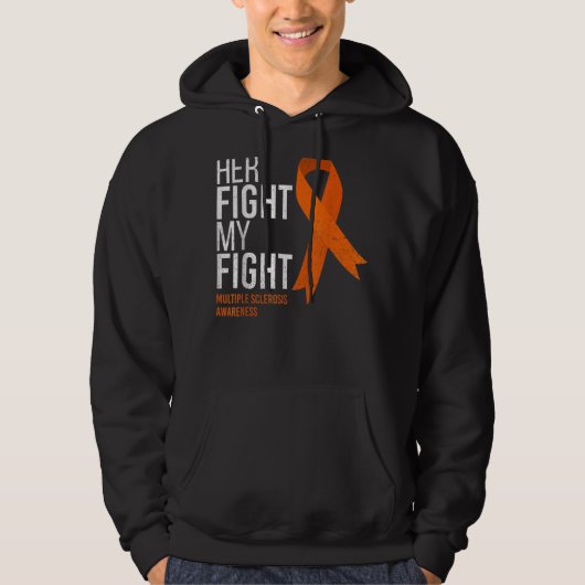 Veste À Capuche Son Combat Est Mon Combat Conscience De La Scléros (Devant)