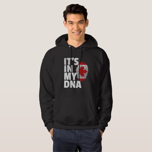 Veste À Capuche Son Dans Mon Adn Canadien Canada Fierté Drapeau Na (Devant entier)