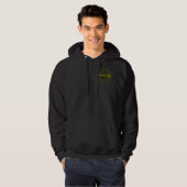 Veste À Capuche Son Jaune foncé sweatshirt poche et dos (Devant entier)
