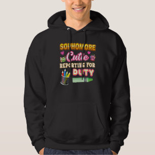 Veste À Capuche Sophomore Cutie Reporting Pour L'Enseignant De Ser