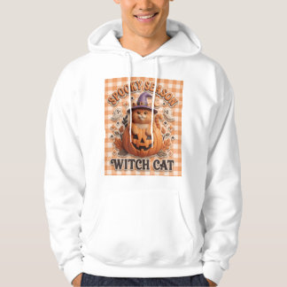 Veste À Capuche Sorcière de chat de citrouille de saison effrayant