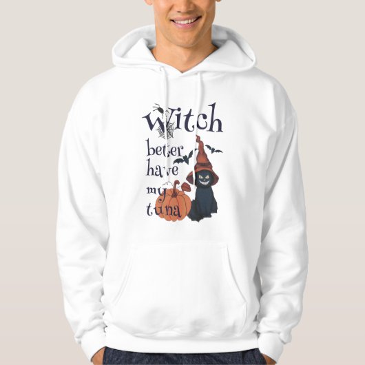 Veste À Capuche Sorcière mieux avoir mon thon (Devant)