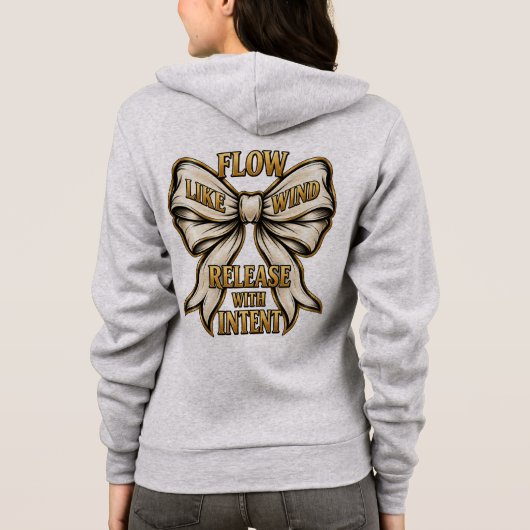 Veste À Capuche Sortie graphique Libérez avec intention (Dos)