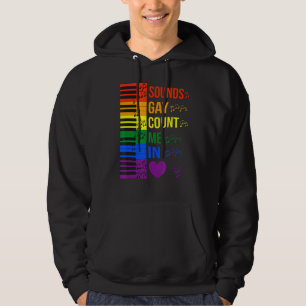 Veste À Capuche Sounds Gay Count Me Dans Lgbtq Clavier Et Piano Mu