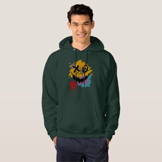 Veste À Capuche Sourire maléfique (Devant entier)