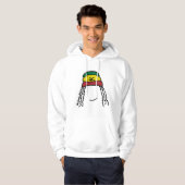 Veste À Capuche Sourire Rasta (Devant entier)