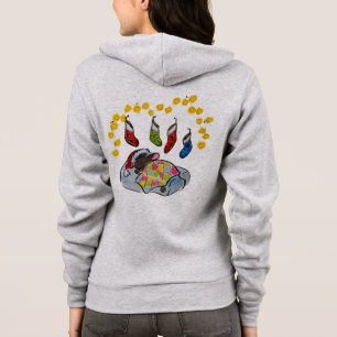 Veste À Capuche Souris de Noël et de Nouvel An avec bas