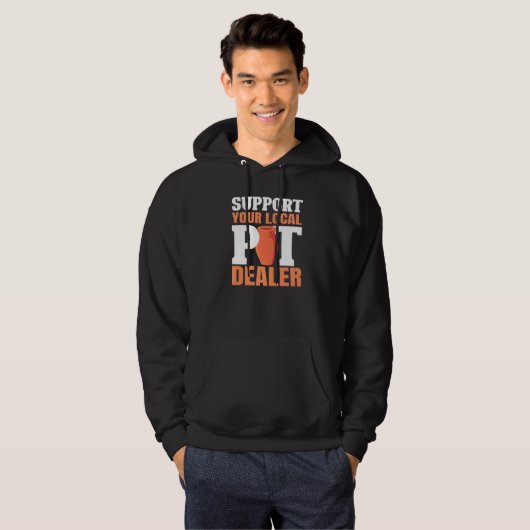 Veste À Capuche Soutenez votre concessionnaire Pot local Pot Pot P (Devant entier)
