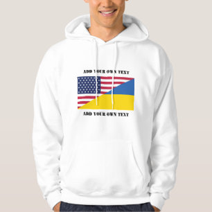 Veste À Capuche Soutien américain à l'Ukraine Thaillow Pillow