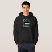 Veste À Capuche Soutien Drapeau Palestine 100 Batterie Pour Palest (Devant entier)