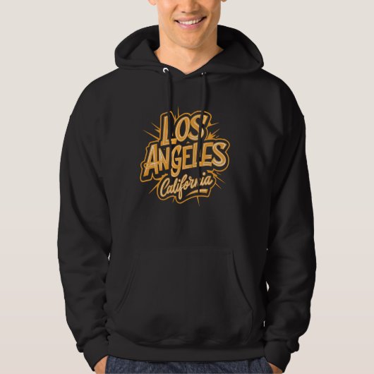Veste À Capuche Souvenir de Los Angeles (Devant)