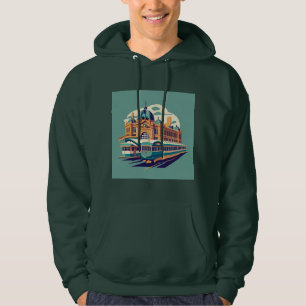Veste À Capuche Souvenir de peinture minimaliste Melbourne Austral