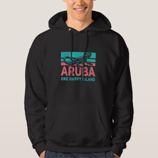 Veste À Capuche Souvenir des îles Caraïbes Aruba (Devant)