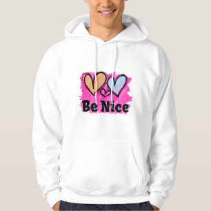 Veste À Capuche Soyez de beaux coeurs aquarelles
