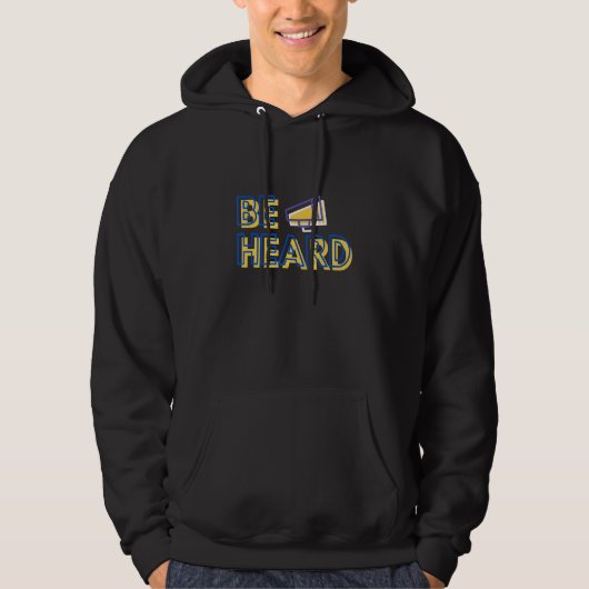 Veste À Capuche Soyez entendu Mégaphone (Devant)