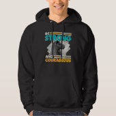 Veste À Capuche Soyez forts et courageux - Llama (Devant)