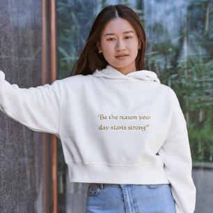 Veste À Capuche Soyez La Raison Commencez Fort Citation Minimale