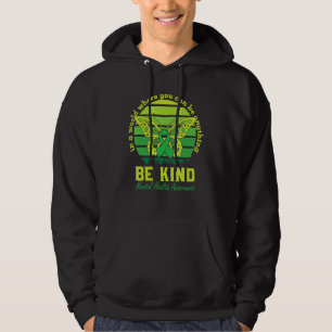 Veste À Capuche Soyez Sûr Vert Ruban Butterfly Mental Health