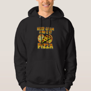 Veste À Capuche Spaghetti Gardez Le Calme Et Mangez De La Pizza