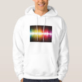 Veste À Capuche Spectre musical Soundwave Vibrant Audio Visualizer (Devant)