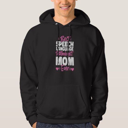 Veste À Capuche Speech Therapist Therapy Assistant SLP Mom Best Sp (Devant)