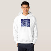 Veste À Capuche Sphère 3D de nuage abstrait (Devant entier)