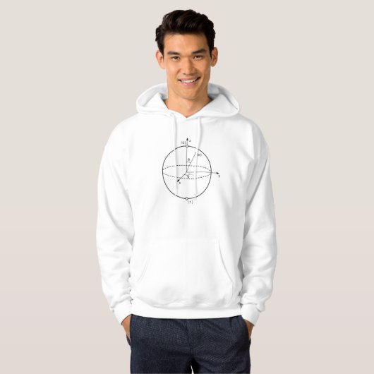 Veste À Capuche Sphère Bloch | Physique / Maths Quantum Bit (Qubit (Devant entier)