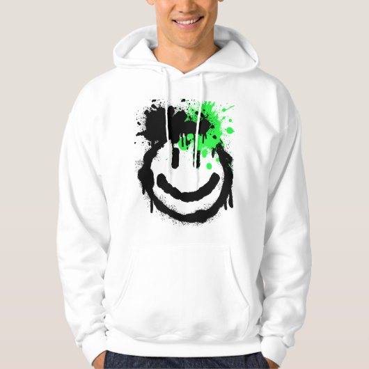 Veste À Capuche SprayPaint esprit sourire (Devant)