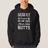 Veste À Capuche Squat Exercise Workout Quote Weightlifting Gym (Devant)